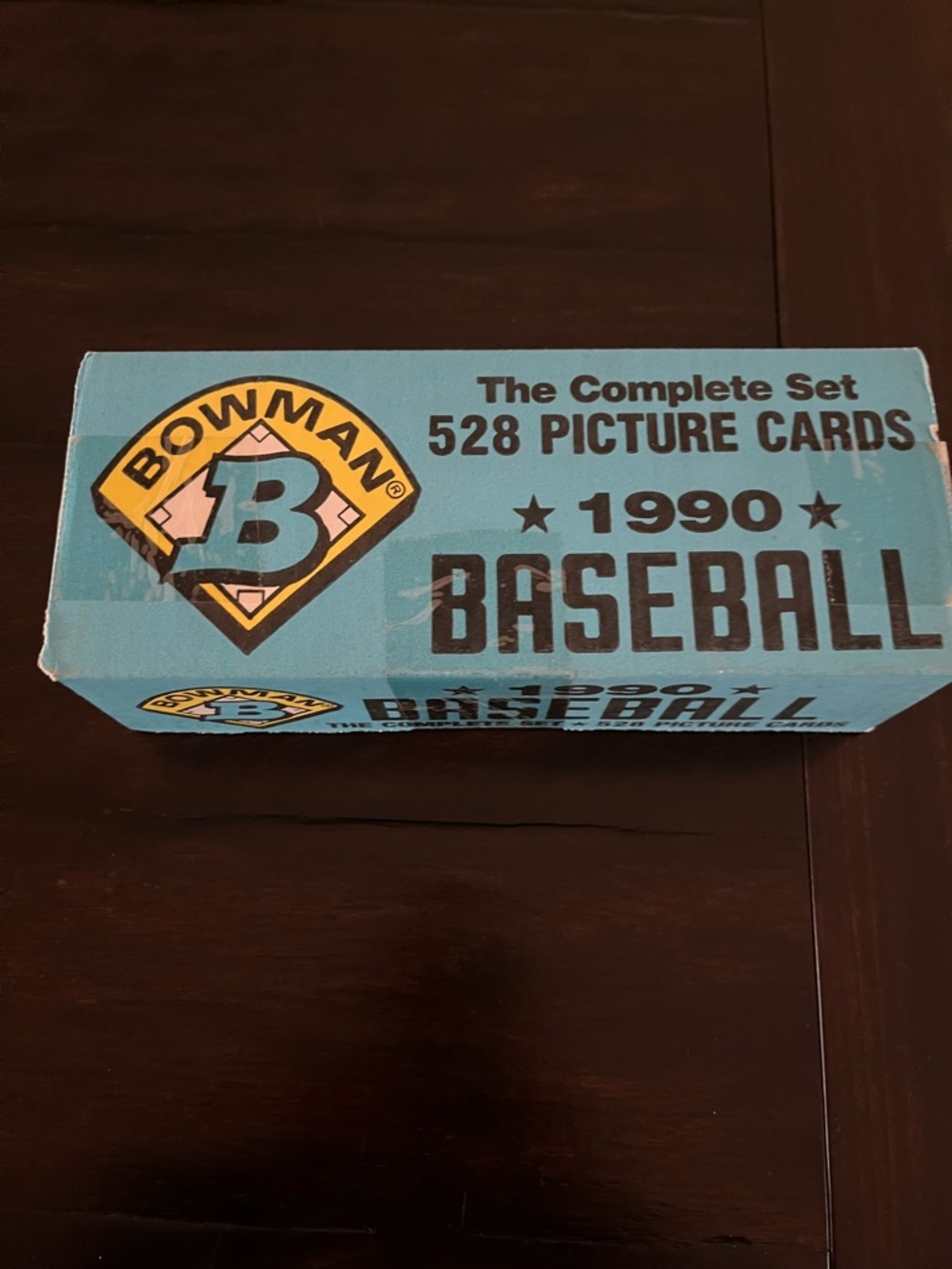 1990 Bowman Baseball Complete Set Box - Teal